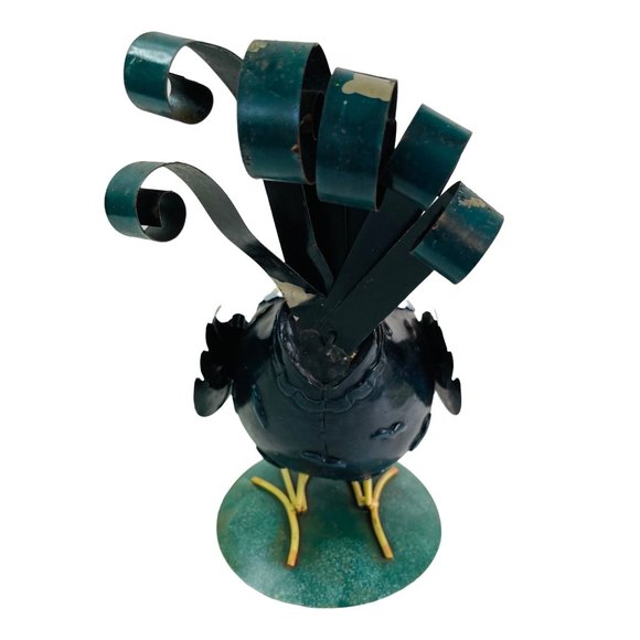 Metal Rooster Chicken Hand Painted 12" x 8.5" - Picture 6 of 8